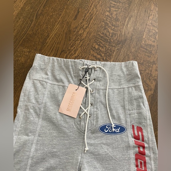 MISSGUIDED X FORD Collection Grey Biker Shorts womens size 6 Brand New - Picture 6 of 11